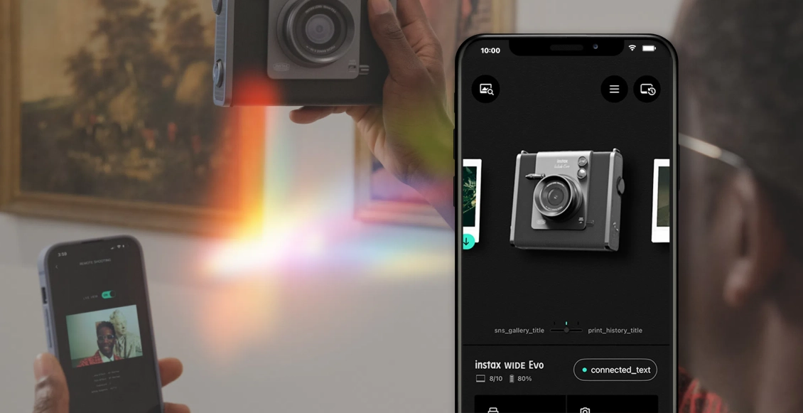 Фотоаппарат моментальной печати Fujifilm Instax Wide Evo чёрный Фотоаппарат моментальной печати Fujifilm Instax Wide Evo чёрный - 5