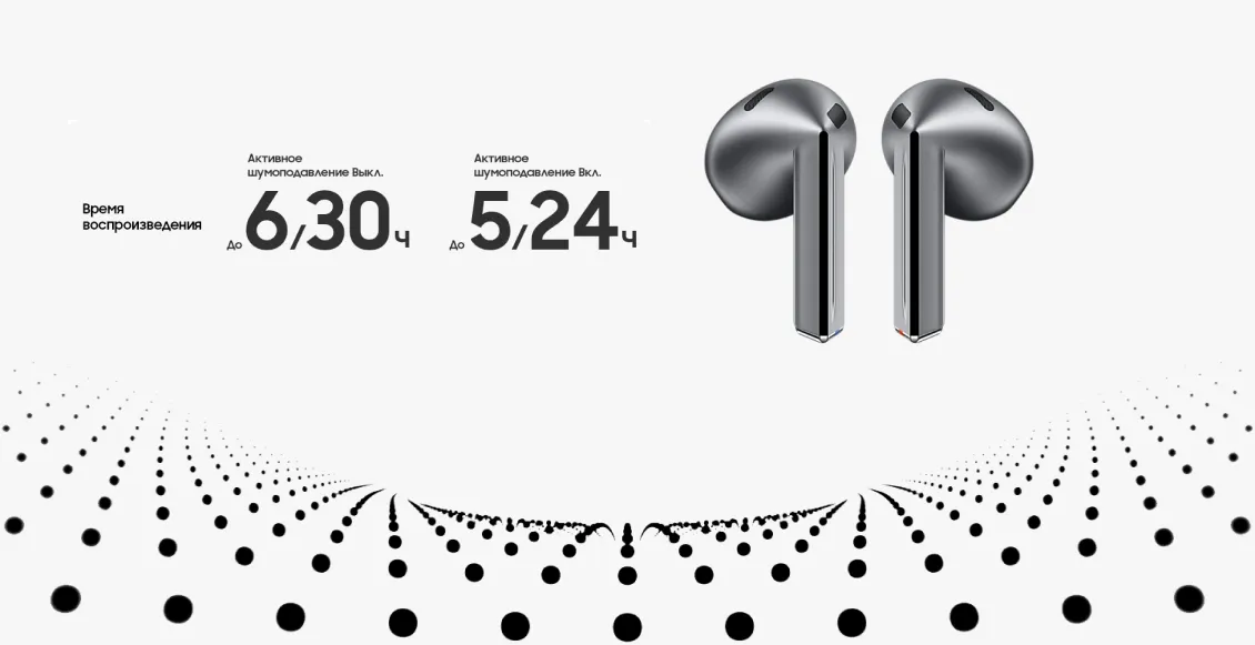 Беспроводные наушники Samsung Galaxy Buds 3 серебро Беспроводные наушники Samsung Galaxy Buds 3 серебро - 6
