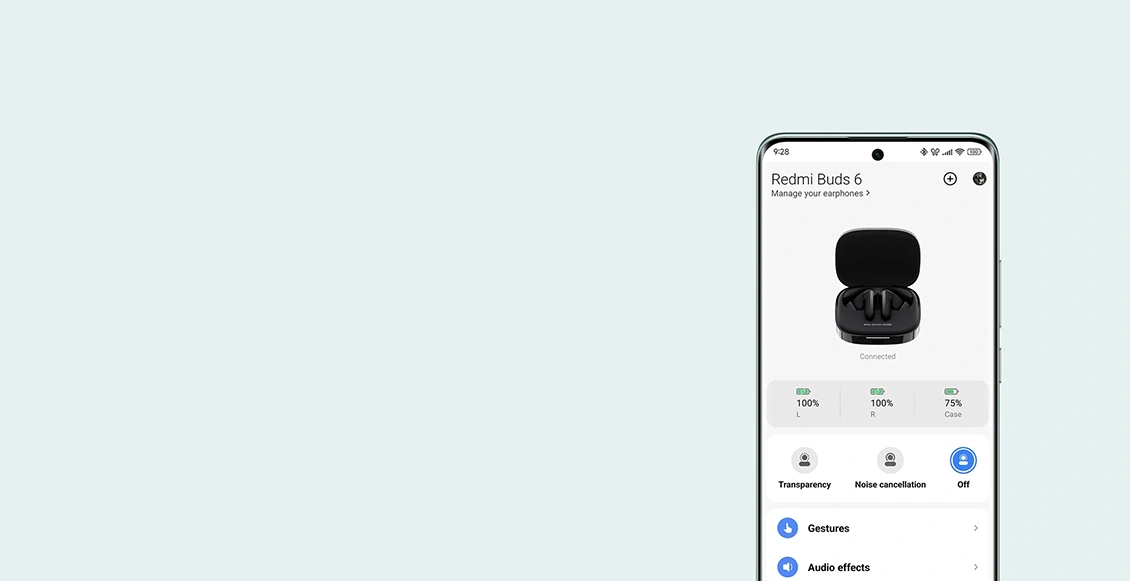 Беспроводные наушники Xiaomi Redmi Buds 6 чёрный Беспроводные наушники Xiaomi Redmi Buds 6 чёрный - 4
