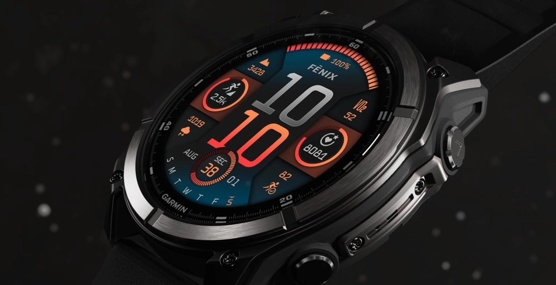 Умные часы Garmin Fenix 8 43mm угольно-чёрный (пепельно-серый ремешок) Умные часы Garmin Fenix 8 43mm угольно-чёрный (пепельно-серый ремешок) - 1