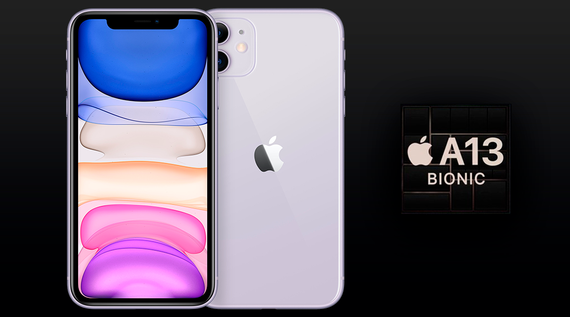 Смартфон Apple iPhone 11 128 ГБ белый (1sim + eSim) Смартфон Apple iPhone 11 128 ГБ белый (1sim + eSim) - 1