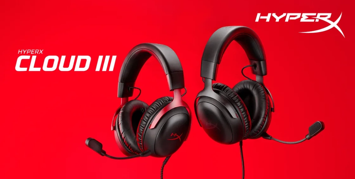 Проводные наушники HyperX Cloud III чёрный с красным Проводные наушники HyperX Cloud III чёрный с красным - 1