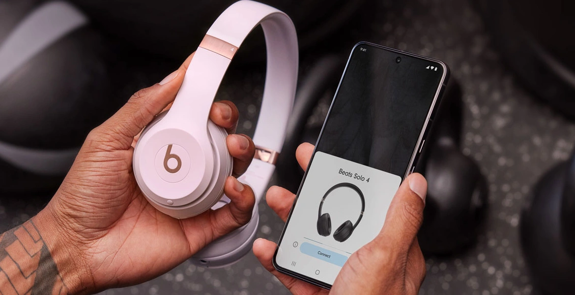 Беспроводные наушники Beats Solo 4 пудровый Беспроводные наушники Beats Solo 4 пудровый - 4