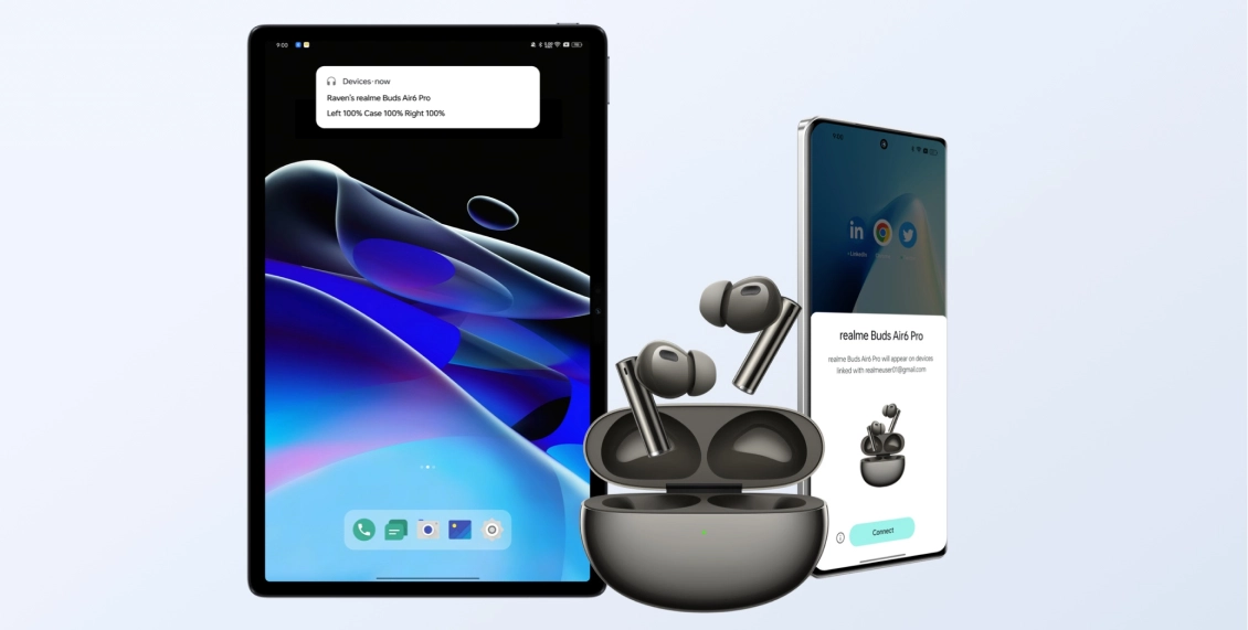 Беспроводные наушники Realme Buds Air 6 Pro чёрный Беспроводные наушники Realme Buds Air 6 Pro чёрный - 4