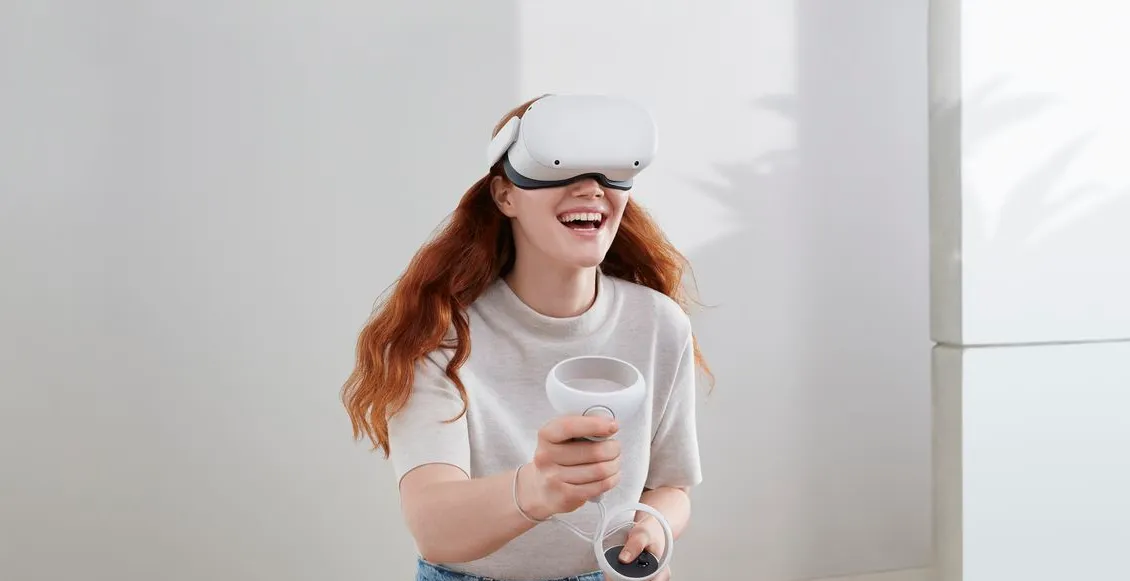 Шлем виртуальной реальности Oculus Quest 2 128 ГБ белый Шлем виртуальной реальности Oculus Quest 2 128 ГБ белый - 1
