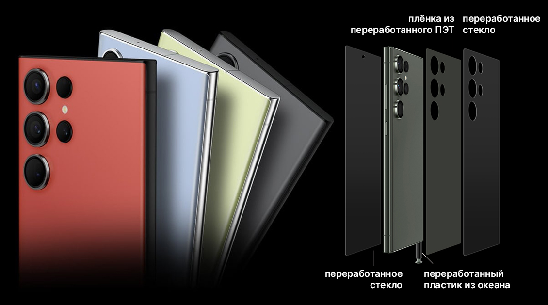 Смартфон Samsung Galaxy S23 Ultra 12/256 ГБ зелёный (2sim) Смартфон Samsung Galaxy S23 Ultra 12/256 ГБ зелёный (2sim) - 1