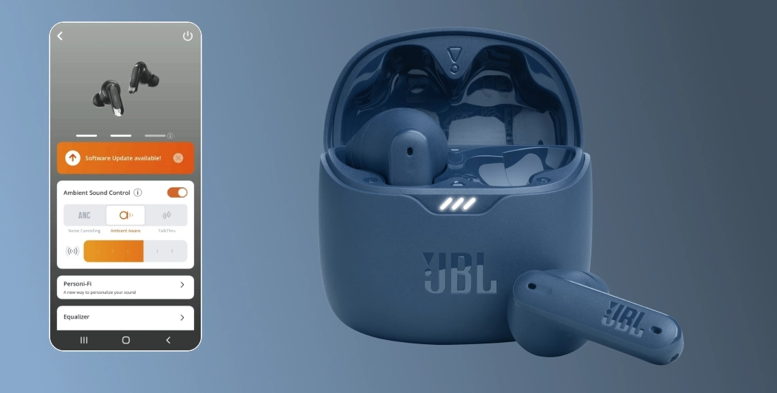 Беспроводные наушники JBL Tune Flex прозрачно-чёрный Беспроводные наушники JBL Tune Flex прозрачно-чёрный - 3