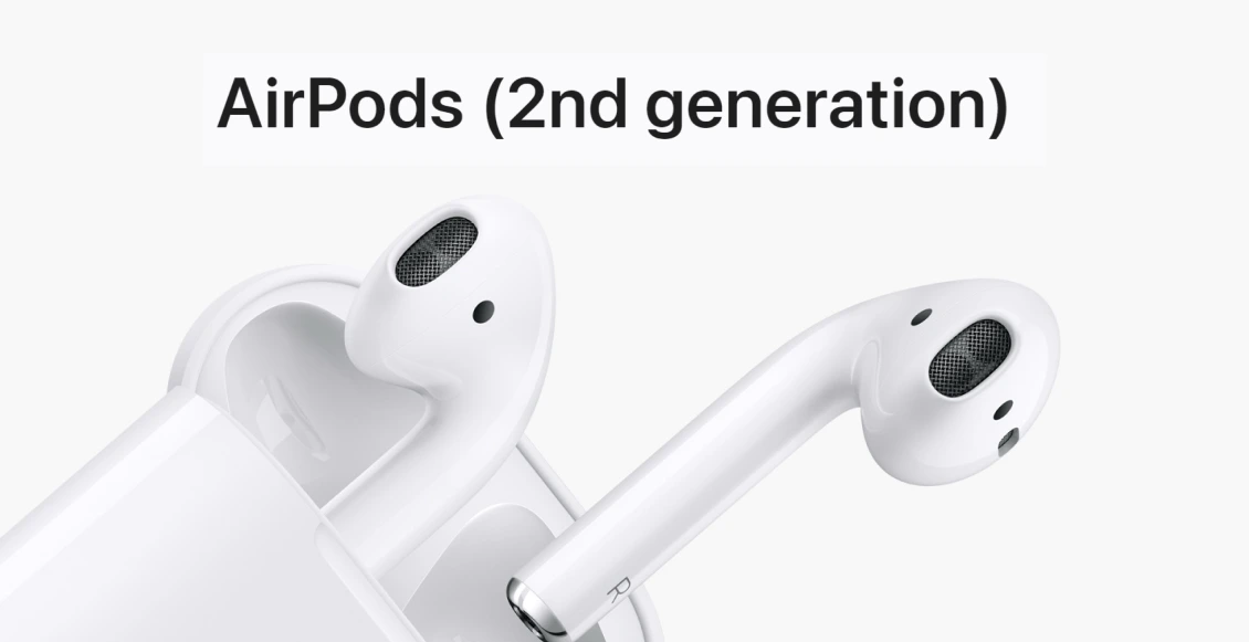 Беспроводные наушники Apple AirPods 2 с зарядным футляром чёрный Беспроводные наушники Apple AirPods 2 с зарядным футляром чёрный - 1