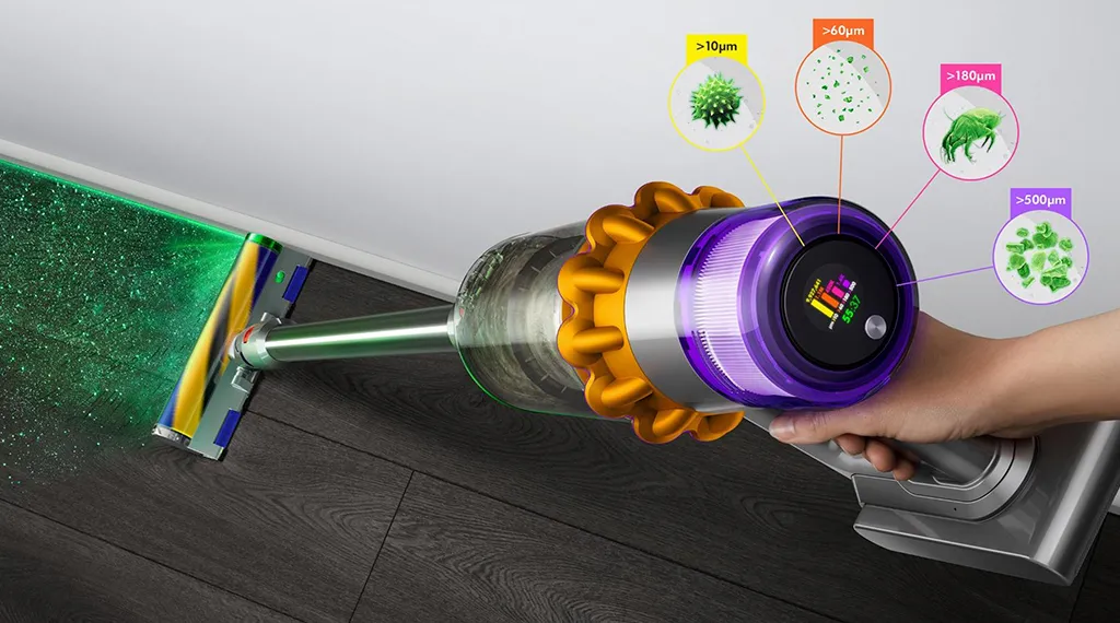 Беспроводной пылесос Dyson V15 Detect Absolute золотой (SV47) Беспроводной пылесос Dyson V15 Detect Absolute золотой (SV47) - 2