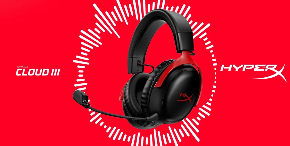 Проводные наушники HyperX Cloud III чёрный с красным Проводные наушники HyperX Cloud III чёрный с красным - 2