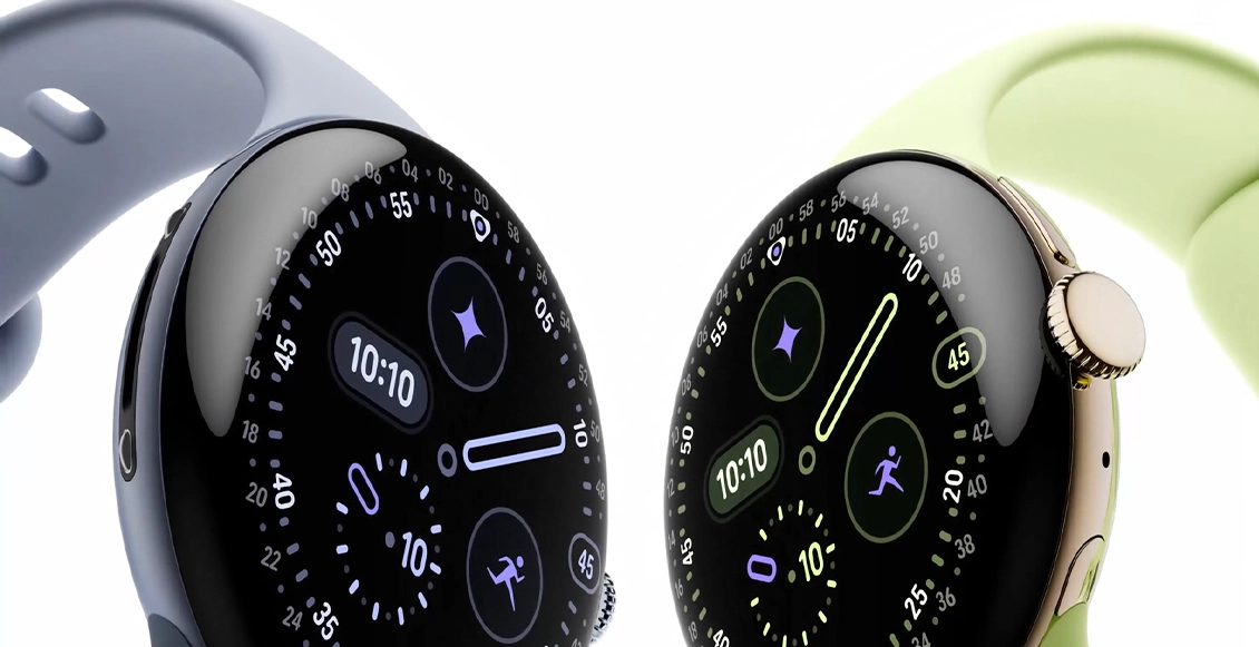 Умные часы Google Pixel Watch 4 45mm (Wi-Fi) серебристый (бежевый ремешок) Умные часы Google Pixel Watch 4 45mm (Wi-Fi) серебристый (бежевый ремешок) - 1