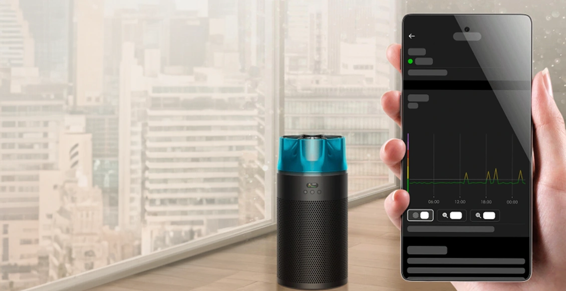 Очиститель воздуха Dyson HushJet Purifier Compact HJ10 черный, бирюзовый Очиститель воздуха Dyson HushJet Purifier Compact HJ10 черный, бирюзовый - 4