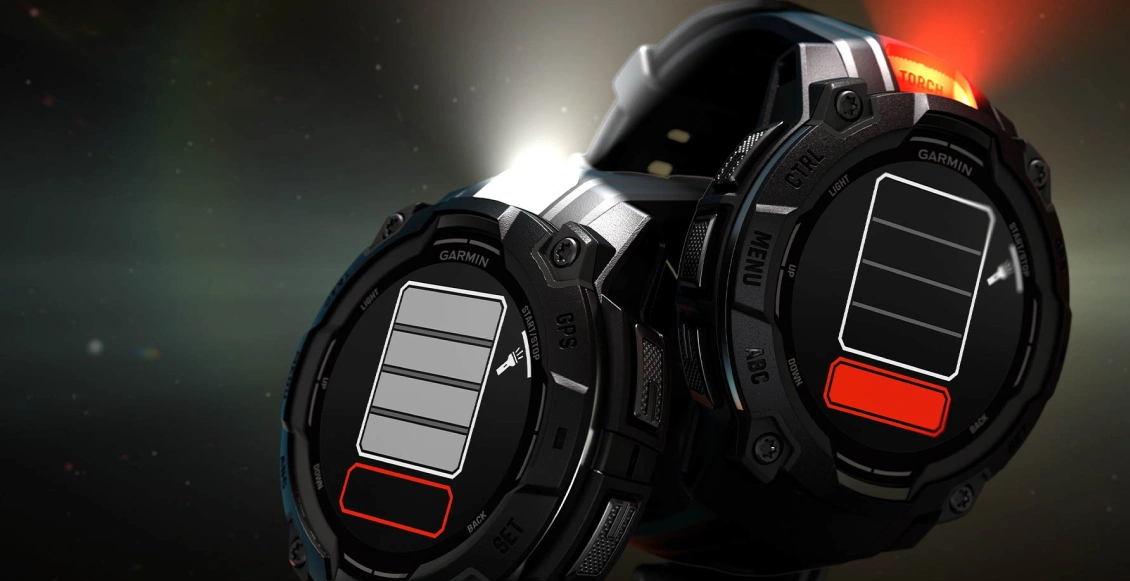 Умные часы Garmin Instinct 3 45mm Amoled чёрный (угольно-чёрный ремешок) Умные часы Garmin Instinct 3 45mm Amoled чёрный (угольно-чёрный ремешок) - 5