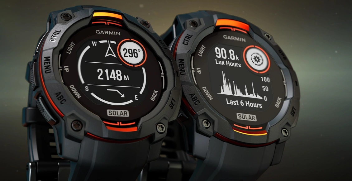 Умные часы Garmin Instinct 3 50mm Solar янтарный (янтарно-серый ремешок) Умные часы Garmin Instinct 3 50mm Solar янтарный (янтарно-серый ремешок) - 2