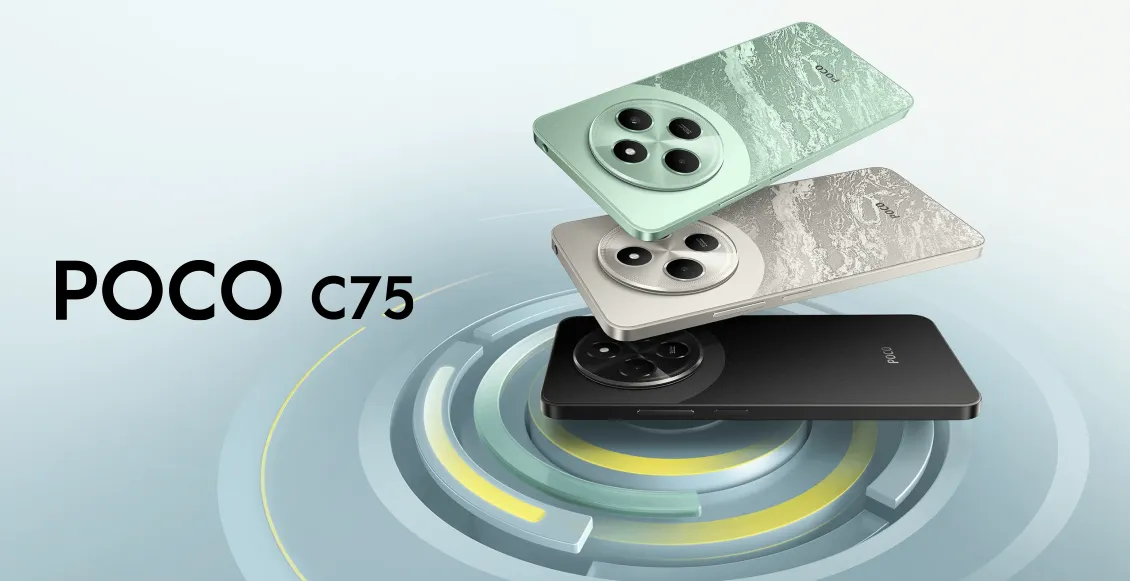 Смартфон Xiaomi Poco C75 6/128 ГБ зелёный (2sim) Смартфон Xiaomi Poco C75 6/128 ГБ зелёный (2sim) - 1
