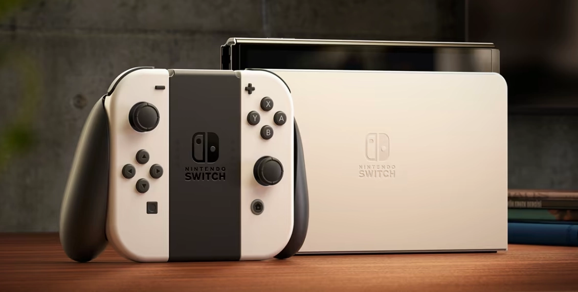 Игровая приставка Nintendo Switch OLED 64 ГБ белый Игровая приставка Nintendo Switch OLED 64 ГБ белый - 1