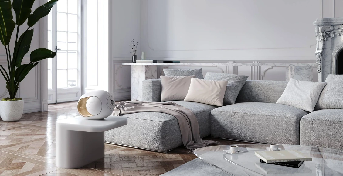 Акустическая система Devialet Phantom I 108dB белый матовый, золотой Акустическая система Devialet Phantom I 108dB белый матовый, золотой - 1