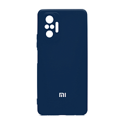 Клип-кейс (накладка) для Xiaomi Redmi Note 10 Pro силикон, тёмно-синий