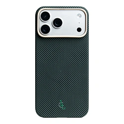 Клип-кейс (накладка) LLC Vectran для Apple iPhone 17 Pro вектран, чёрно-зелёный