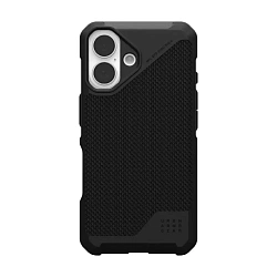 Клип-кейс (накладка) UAG Metropolis LT Magsafe для Apple iPhone 16 полиуретан, ткань, кевлар (арамид), чёрный