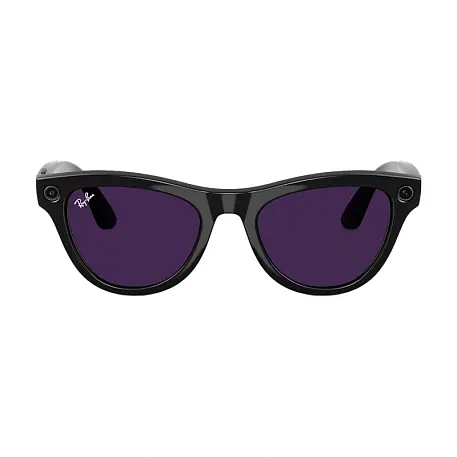 Умные очки Ray-Ban Skyler Shiny Black, Clear/Amethyst Transitions, (52-20-150mm) - 2