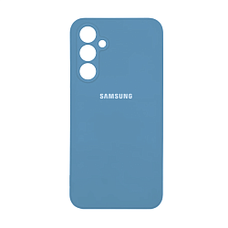 Клип-кейс (накладка) Silicone cover закрытый для Samsung Galaxy A25 силикон, голубой