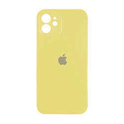 Клип-кейс (накладка) для Apple iPhone 12 силикон, жёлтый