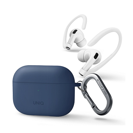 Кобура UNIQ Nexo для Apple AirPods Pro 2 силикон, синий - 3