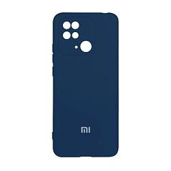 Клип-кейс (накладка) для Xiaomi Redmi 10C силикон, тёмно-синий