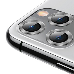 Защитное стекло на камеру Baseus Alloy Protection Ring для Apple iPhone 11 Pro / 11 Pro Max, серебристый