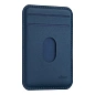 Кардхолдер uBear Split для Apple iPhone экокожа, синий - 3