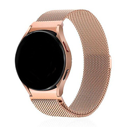 Миланский сетчатый браслет для Samsung Watch 20mm сталь розовое золото