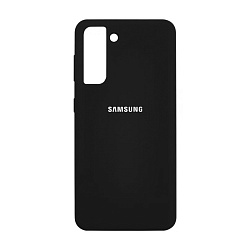 Клип-кейс (накладка) Silicone cover закрытый для Samsung Galaxy S21 FE силикон, чёрный