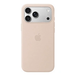 Клип-кейс (накладка) Silicone Case MagSafe для Apple iPhone 17 Pro силикон, бежевый