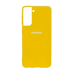 Клип-кейс (накладка) для Samsung Galaxy S21 силикон, жёлтый