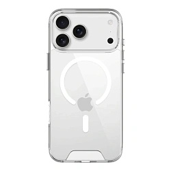 Клип-кейс (накладка) Space MagSafe для Apple iPhone 17 Pro Max полиуретан, поликарбонат, прозрачный