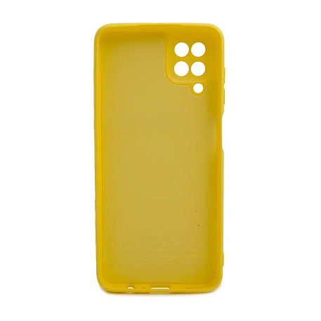 Клип-кейс (накладка) для Samsung Galaxy A12 / M12 силикон, жёлтый - 2