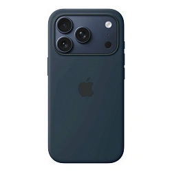 Клип-кейс (накладка) Silicone Case MagSafe для Apple iPhone 17 Pro силикон, "якорный синий"