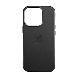 Клип-кейс (накладка) Leather Case MagSafe для Apple iPhone 16 Pro Max кожа, чёрный