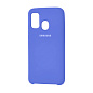 Клип-кейс (накладка) Silicone cover для Samsung Galaxy A21s силикон, васильковый