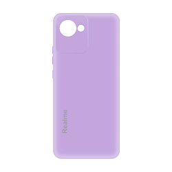 Клип-кейс (накладка) для Realme C30 силикон, лавандовый