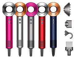 Фен Dyson Supersonic HD07 Curly+Coily чёрный, никель