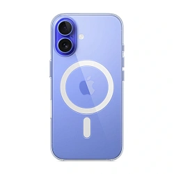 Клип-кейс (накладка) Apple Clear Case MagSafe для Apple iPhone 16 поликарбонат, прозрачный