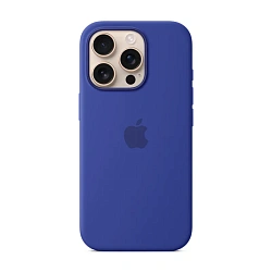 Клип-кейс (накладка) Silicone Case MagSafe для Apple iPhone 16 Pro силикон, ультрамарин