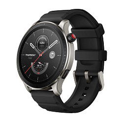 Умные часы Xiaomi Amazfit GTR 4 чёрный (чёрный ремешок)