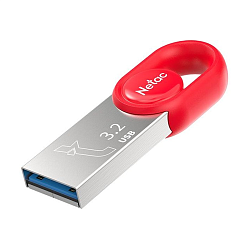 USB-флешка Netac UM2 128 ГБ (USB 3.2) красный