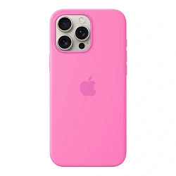 Клип-кейс (накладка)  Silicone Case MagSafe для Apple iPhone 16 Pro Max (Уценка) "пион"