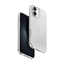 Клип-кейс (накладка) UNIQ Air Fender для Apple iPhone 16 Plus (Уценка) прозрачный