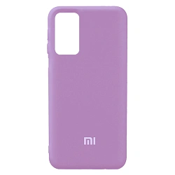 Клип-кейс (накладка) Silicone cover закрытый для Xiaomi Redmi Note 10 / 10s / Poco M5s силикон, лавандовый