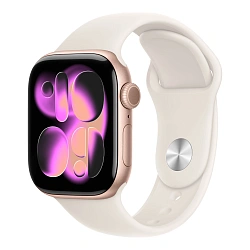 Умные часы Apple Watch Series 11 42mm GPS Rose Gold Aluminum Case Starlight Sport Band